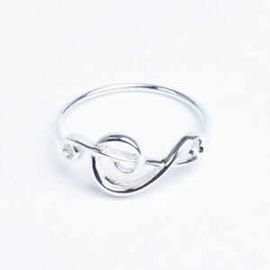 Bague Clé de Sol "HazenArt" Taille 56 (Argent Massif)