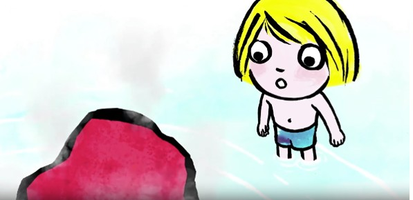 Court métrage d’animation : enfant au bord de la mer